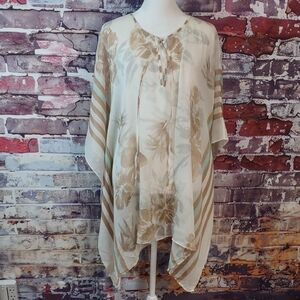 Tommy Bahama Silk Caftan/Poncho Tunic